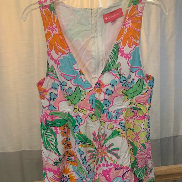 Printed Lilly Pulitzer for Target Peplum Top - Picture 1 of 3